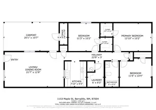 1153 Maple Street Floor Plan