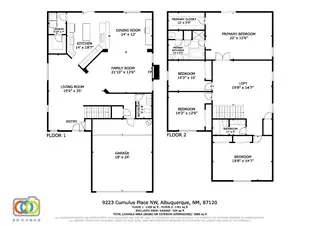 9223 CUMULUS Place NW Floor Plan