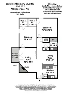 3825 Montgomery Boulevard NE APT 122 Floor Plan