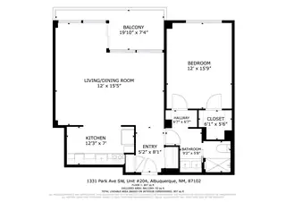 1331 Park Avenue SW UNIT 204 Floor Plan