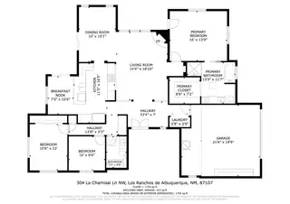 304 La Chamisal Lane NW Floor Plan