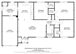 3209 Palomas Drive NE Floor Plan