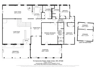 76 Canoncito Road Floor Plan