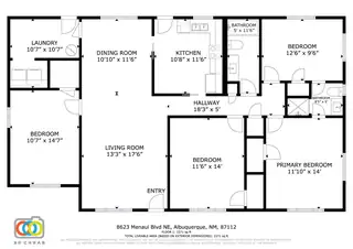 8623 Menaul Boulevard NE Floor Plan