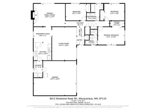6912 Shoshone Road NE Floor Plan