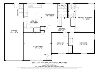10516 Love Avenue NE Floor Plan