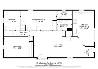 513 Gabaldon Road Floor Plan
