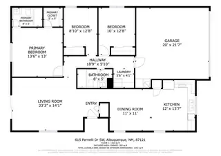 615 Parnelli Drive SW Floor Plan