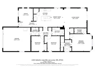 1200 Vallecito Loop NW Floor Plan