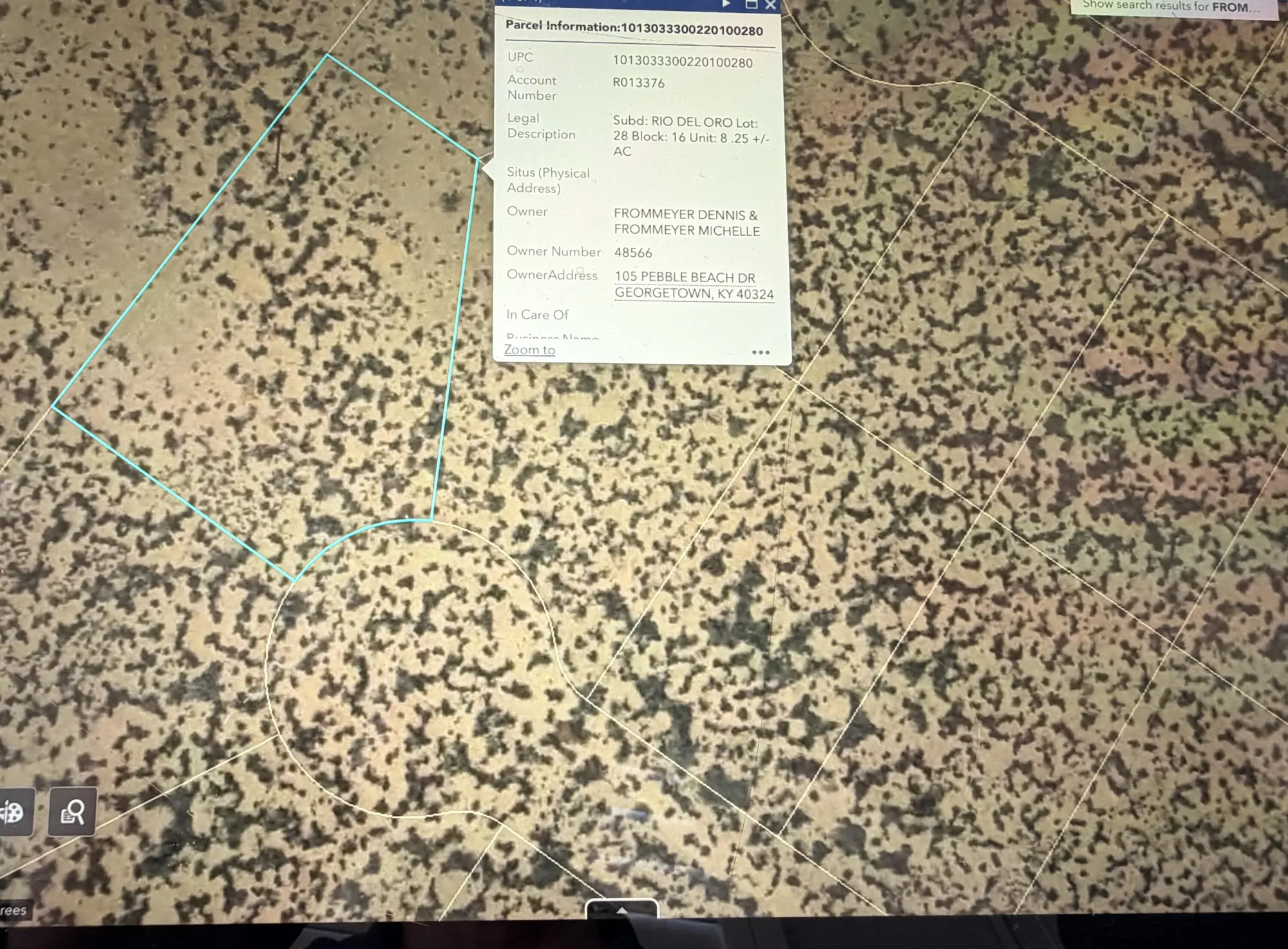 S Rio del oro Lot 28 block 16 Loop