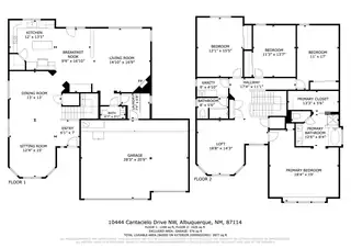 10444 Cantacielo Drive NW Floor Plan