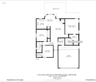 1712 Tierra Del Oso Drive NW Floor Plan