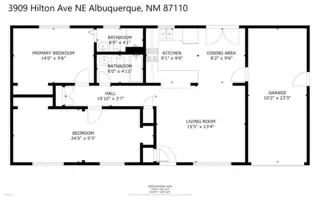 3909 Hilton Avenue NE Floor Plan