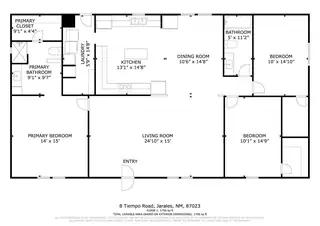 8 Tiempo Road Floor Plan