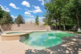 746 Chamisal Road NW Backyard