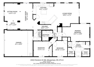 10523 Pamplona Street NW Floor Plan