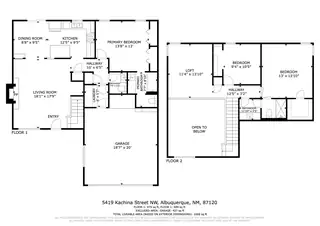 5419 Kachina Street NW Floor Plan