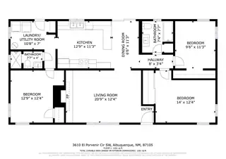 3610 El Porvenir Circle SW Floor Plan