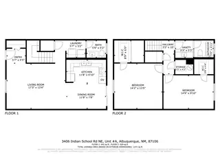 3406 Indian School Road NE A Floor Plan