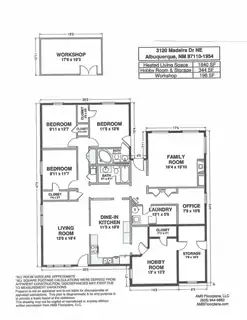 3120 Madeira Drive NE Floor Plan