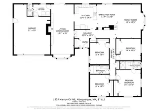 1525 Marron Circle NE Floor Plan
