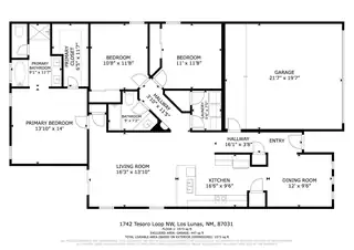 1742 Tesoro Loop NW Floor Plan