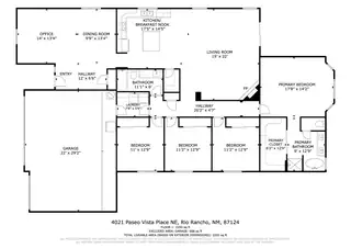 4021 Paseo Vista Place NE Floor Plan