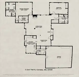 3 Zuni Trail N Floor Plan