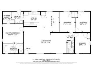 23 Lakeview Street Floor Plan