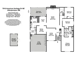 7916 American Heritage Drive NE Floor Plan