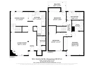 9011 Hendrix Road NE Floor Plan