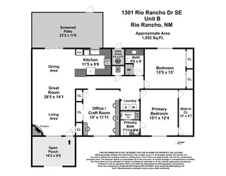 1301 Rio Rancho Boulevard SE B Floor Plan