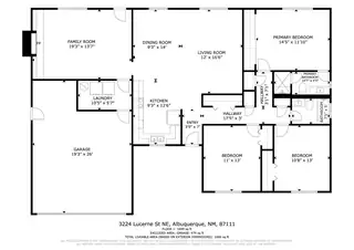 3224 Lucerne Street NE Floor Plan