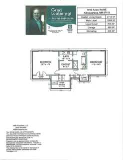 7013 Aztec Road NE Floor Plan