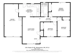 1501 Espejo Street NE Floor Plan