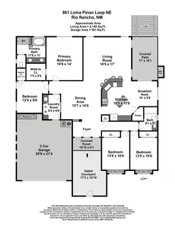861 Loma Pinon Loop NE Floor Plan