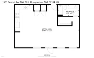 1503 Central Avenue NW # D103 Floor Plan