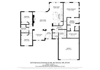5572 Barranca Overlook Court NE Floor Plan