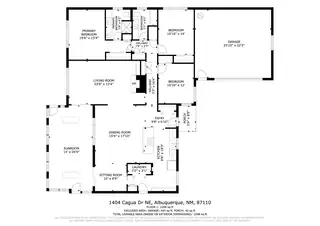 1404 Cagua Drive NE Floor Plan