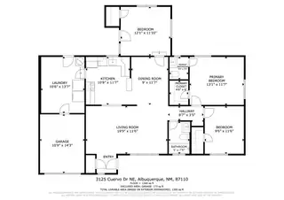 3125 Cuervo Drive NE Floor Plan