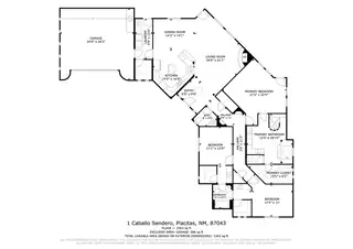 1 Caballo Sendero Floor Plan