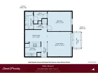 3835 Montgomery Boulevard NE APT 628 Floor Plan