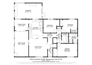 1200 La Poblana Road NW Floor Plan