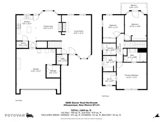 6808 Glacier Road NW Floor Plan