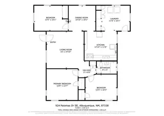 924 Palomas Drive SE Floor Plan