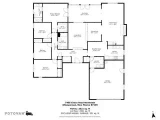 7405 Chaco Road NE Floor Plan