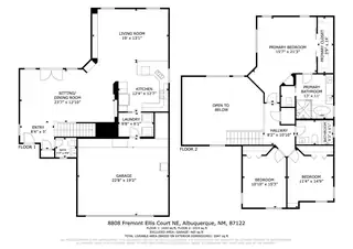 8808 Freemont Ellis Court NE Floor Plan