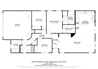 10815 McMichael Lane SW Floor Plan