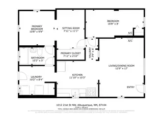1012 21st Street NW Floor Plan