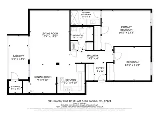 911 Country Club Drive SE APT F Floor Plan